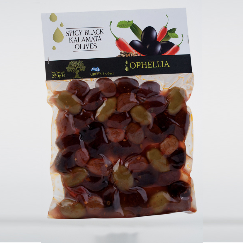 Mixed olives with spices