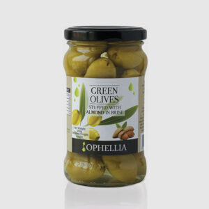 Green olives stuffed with almonds in brine 300g